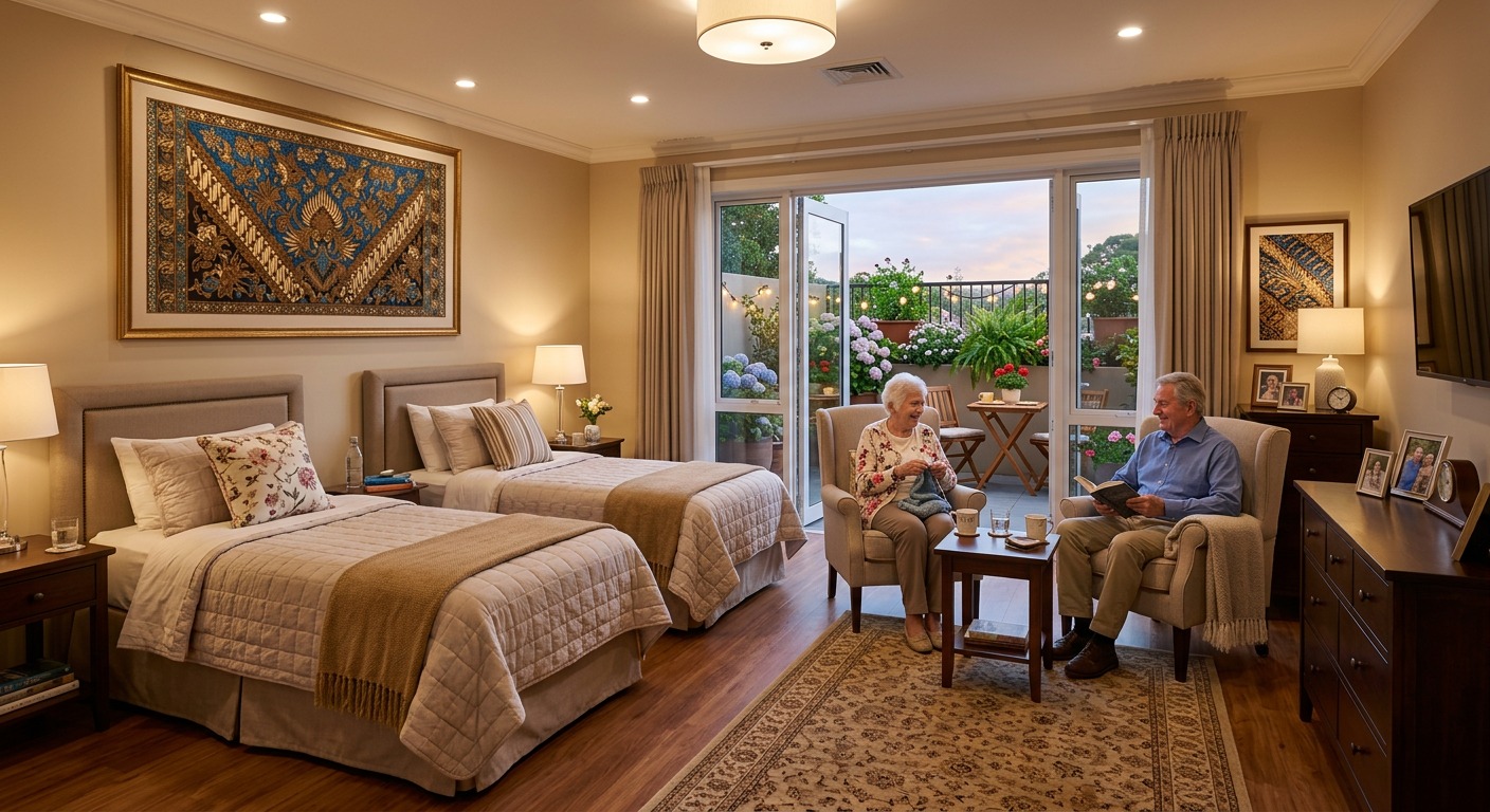 Companion Double Suite for Senior Couples at Serena Living Jakarta